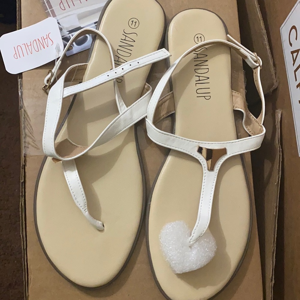 White Sandals